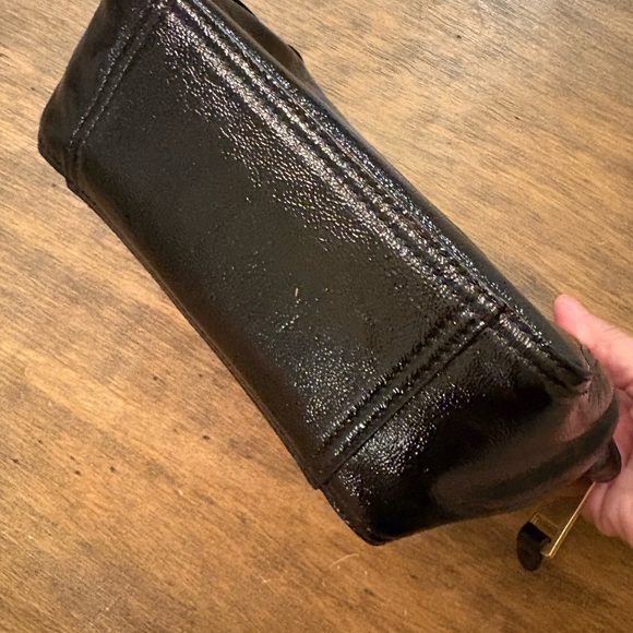 Yves Saint Laurent Rive Gauche Clutch YSL leather black gold - Picture 6 of 10